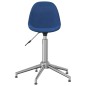 vidaXL Sillas de comedor giratorias 2 unidades tela azul