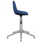 vidaXL Sillas de comedor giratorias 2 unidades tela azul