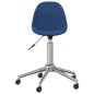 vidaXL Sillas de comedor giratorias 2 unidades tela azul vidaXL Sillas de comedor giratorias 2 unidades tela azul