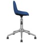 vidaXL Sillas de comedor giratorias 2 unidades tela azul vidaXL Sillas de comedor giratorias 2 unidades tela azul
