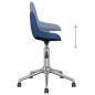 vidaXL Sillas de comedor giratorias 2 unidades tela azul vidaXL Sillas de comedor giratorias 2 unidades tela azul