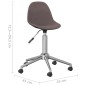 vidaXL Sillas de comedor giratorias 2 unidades tela gris taupe vidaXL Sillas de comedor giratorias 2 unidades tela gris taupe
