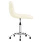 vidaXL Sillas de comedor giratorias 2 unidades tela color crema vidaXL Sillas de comedor giratorias 2 unidades tela color crema