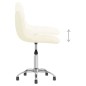 vidaXL Sillas de comedor giratorias 2 unidades tela color crema vidaXL Sillas de comedor giratorias 2 unidades tela color crema
