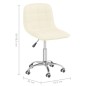 vidaXL Sillas de comedor giratorias 2 unidades tela color crema vidaXL Sillas de comedor giratorias 2 unidades tela color crema