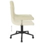 vidaXL Sillas de comedor giratorias 2 uds terciopelo crema vidaXL Sillas de comedor giratorias 2 uds terciopelo crema