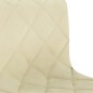 vidaXL Sillas de comedor giratorias 2 uds terciopelo crema vidaXL Sillas de comedor giratorias 2 uds terciopelo crema