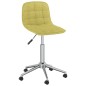 vidaXL Sillas de comedor giratorias 2 unidades tela verde