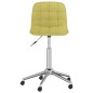 vidaXL Sillas de comedor giratorias 2 unidades tela verde