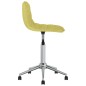 vidaXL Sillas de comedor giratorias 2 unidades tela verde