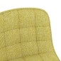 vidaXL Sillas de comedor giratorias 2 unidades tela verde