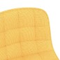 vidaXL Sillas de comedor giratorias 2 unidades tela amarillo
