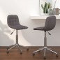 vidaXL Sillas de comedor giratorias 2 unidades tela gris taupé vidaXL Sillas de comedor giratorias 2 unidades tela gris taupé