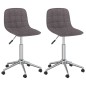 vidaXL Sillas de comedor giratorias 2 unidades tela gris taupé vidaXL Sillas de comedor giratorias 2 unidades tela gris taupé