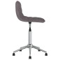 vidaXL Sillas de comedor giratorias 2 unidades tela gris taupé vidaXL Sillas de comedor giratorias 2 unidades tela gris taupé