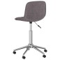 vidaXL Sillas de comedor giratorias 2 unidades tela gris taupé vidaXL Sillas de comedor giratorias 2 unidades tela gris taupé