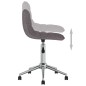 vidaXL Sillas de comedor giratorias 2 unidades tela gris taupé vidaXL Sillas de comedor giratorias 2 unidades tela gris taupé