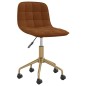 vidaXL Sillas de comedor giratorias 2 unidades terciopelo marrón vidaXL Sillas de comedor giratorias 2 unidades terciopelo marrón