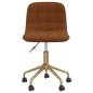 vidaXL Sillas de comedor giratorias 2 unidades terciopelo marrón vidaXL Sillas de comedor giratorias 2 unidades terciopelo marrón