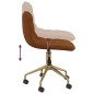 vidaXL Sillas de comedor giratorias 2 unidades terciopelo marrón vidaXL Sillas de comedor giratorias 2 unidades terciopelo marrón