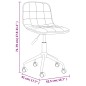 vidaXL Sillas de comedor giratorias 2 unidades terciopelo marrón vidaXL Sillas de comedor giratorias 2 unidades terciopelo marrón