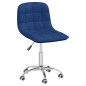 vidaXL Sillas de comedor giratorias 2 unidades tela azul vidaXL Sillas de comedor giratorias 2 unidades tela azul