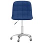 vidaXL Sillas de comedor giratorias 2 unidades tela azul vidaXL Sillas de comedor giratorias 2 unidades tela azul