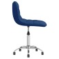 vidaXL Sillas de comedor giratorias 2 unidades tela azul vidaXL Sillas de comedor giratorias 2 unidades tela azul