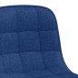 vidaXL Sillas de comedor giratorias 2 unidades tela azul vidaXL Sillas de comedor giratorias 2 unidades tela azul