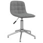 vidaXL Sillas de comedor giratorias 2 unidades tela gris claro vidaXL Sillas de comedor giratorias 2 unidades tela gris claro