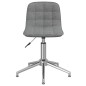 vidaXL Sillas de comedor giratorias 2 unidades tela gris claro vidaXL Sillas de comedor giratorias 2 unidades tela gris claro
