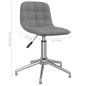 vidaXL Sillas de comedor giratorias 2 unidades tela gris claro vidaXL Sillas de comedor giratorias 2 unidades tela gris claro