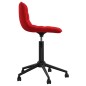 vidaXL Sillas de comedor giratorias 2 uds terciopelo rojo tinto
