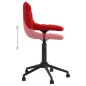 vidaXL Sillas de comedor giratorias 2 uds terciopelo rojo tinto