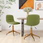 vidaXL Sillas de comedor giratorias 2 unidades terciopelo verde claro vidaXL Sillas de comedor giratorias 2 unidades terciopelo verde claro