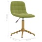vidaXL Sillas de comedor giratorias 2 unidades terciopelo verde claro vidaXL Sillas de comedor giratorias 2 unidades terciopelo verde claro