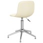 vidaXL Sillas de comedor giratorias 2 unidades tela color crema vidaXL Sillas de comedor giratorias 2 unidades tela color crema