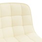vidaXL Sillas de comedor giratorias 2 unidades tela color crema vidaXL Sillas de comedor giratorias 2 unidades tela color crema