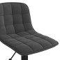 vidaXL Sillas de comedor giratorias 2 uds de terciopelo negro vidaXL Sillas de comedor giratorias 2 uds de terciopelo negro