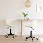 vidaXL Sillas de comedor giratorias 2 uds terciopelo crema vidaXL Sillas de comedor giratorias 2 uds terciopelo crema