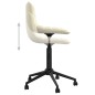 vidaXL Sillas de comedor giratorias 2 uds terciopelo crema vidaXL Sillas de comedor giratorias 2 uds terciopelo crema