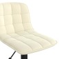 vidaXL Sillas de comedor giratorias 2 uds terciopelo crema vidaXL Sillas de comedor giratorias 2 uds terciopelo crema