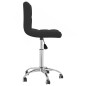 vidaXL Sillas de comedor giratorias 2 unidades tela negro vidaXL Sillas de comedor giratorias 2 unidades tela negro