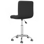 vidaXL Sillas de comedor giratorias 2 unidades tela negro vidaXL Sillas de comedor giratorias 2 unidades tela negro