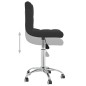 vidaXL Sillas de comedor giratorias 2 unidades tela negro vidaXL Sillas de comedor giratorias 2 unidades tela negro