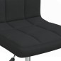 vidaXL Sillas de comedor giratorias 2 unidades tela negro vidaXL Sillas de comedor giratorias 2 unidades tela negro