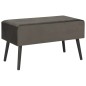 vidaXL Mesa de centro de terciopelo gris 80x40x46 cm vidaXL Mesa de centro de terciopelo gris 80x40x46 cm