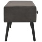 vidaXL Mesa de centro de terciopelo gris 80x40x46 cm vidaXL Mesa de centro de terciopelo gris 80x40x46 cm