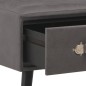 vidaXL Mesa de centro de cuero sintético gris 80x40x46 cm vidaXL Mesa de centro de cuero sintético gris 80x40x46 cm