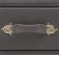 vidaXL Mesa de centro de cuero sintético gris 80x40x46 cm vidaXL Mesa de centro de cuero sintético gris 80x40x46 cm